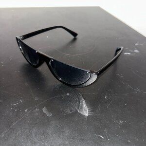 Black Half Circle Sunglasses